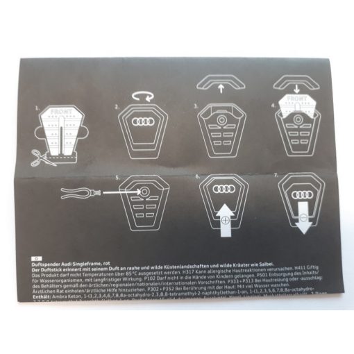 Audi légfrissítő, fekete